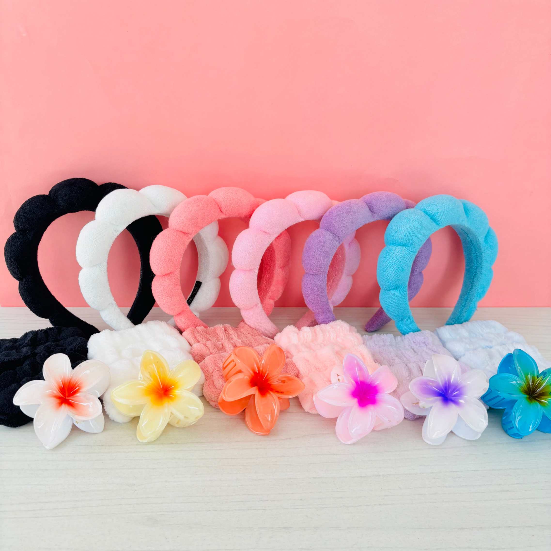 DIADEMA DE MAQUILLAJE SET X3
